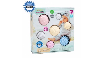 Gerardo's Toys masāžas- sensoro bumbiņu komplekts mazuļiem, 7 gab.