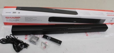 SALE OUT. Sharp | HT-SB110 2.0 Slim Soundbar | DAMAGED PACKAGING,SMALL SCRATCHED ON TOP | Bluetooth