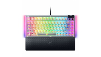 Razer Hot-swappable Mechanical Gaming Keyboard | BlackWidow V4 75% | Gaming Keyboard | Wired | US | Phantom White Edition | USB Type-C | Razer Mechanical Switches (Tactile)