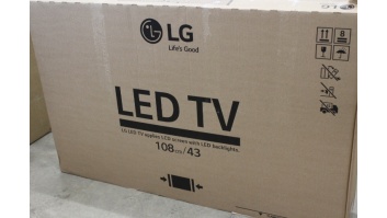 SALE OUT. LG 43UN640S0LD 43“ 3840x2160/300cd/m2/ HDMI RF | LG USED, MISSING PLASTIC HOLDERS AND ORIGINAL REMOTE CONTROL