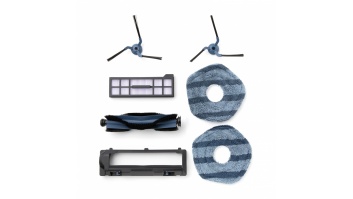 Anker Eufy | Replacement Parts Kit for eufy X10 Pro Omni Robot Vacuum, Roller Brush with Bristles and Rubber, Brush Guard, 2 Side Brushes, Washable Filter, and 2 Mop Cloths