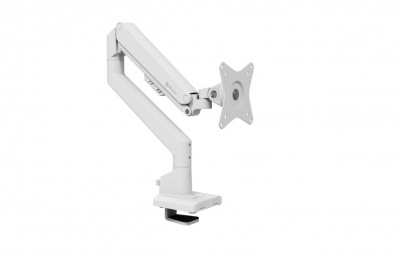 Arozzi Desk Mount | Neo Single - Gas Spring Monitor Arm AZ-ALZARE-NEO-WT | Tilt, Swivel, Rotation | Maximum weight (capacity) 9 kg | White