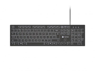 Natec Herring Glow | Keyboard | Wired | US | Black | USB Type-A