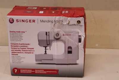 SALE OUT. Singer Sewing Machine | M1005 | Number of stitches 11 | Number of buttonholes 1 | White | DAMAGED PACKAGING
