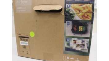 SALE OUT. Philips Dual Steam Air Fryer | NA552/00 5000 Series | Power 2750 W | Capacity 9 L | RapidAir Plus | Black | DAMAGED PACKAGING