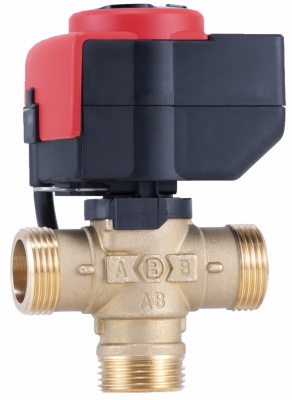 Barberi | Three-way flow distribution valve DN 25 with e-drive