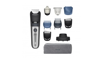 Philips | Beard Trimmer | BT7670/15 7000 Series | Cordless | Wet & Dry | Number of length steps 40 | Silver/Black