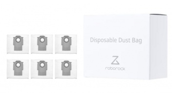 Vacuum Cleaner Accessory|ROBOROCK|Disposable Dust Bag 6pcs|White|For OC0/Q70+/Q70 Max+/OC5/Q75+/Q75 Max+/Q55+/O35/S75 MaxV Ultra/S70 Pro Ultra/S80 Pro Ultra/S85 Pro Ultra/OC0-D/S80+/Q80 Max+/OC5-D/S85+/Q85 Max+/Q55 Pro+/S70 Max Ultra/S75 Max Ultra/Q55 Max