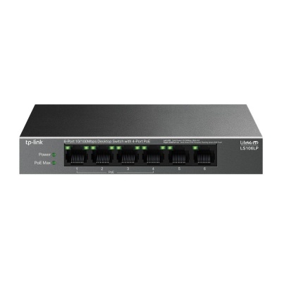 Switch|TP-LINK|LS106LP|PoE ports 4|LS106LP