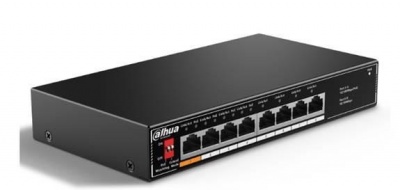 Switch|DAHUA|Desktop/pedestal|8x10Base-T / 100Base-TX|PoE ports 4|60 Watts|SF1008LP