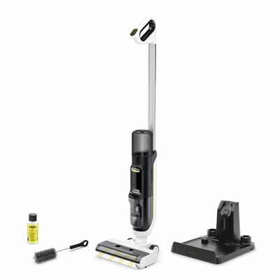Vacuum Cleaner|KARCHER|Three-in-one floor cleaner FCV 3|Upright/Wet/dry/Cordless|White|Weight 3.8 kg|1.056-122.0