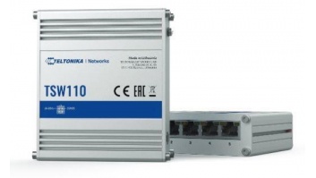 Switch|TELTONIKA|TSW110|Desktop/pedestal|DIN Rail|TSW110