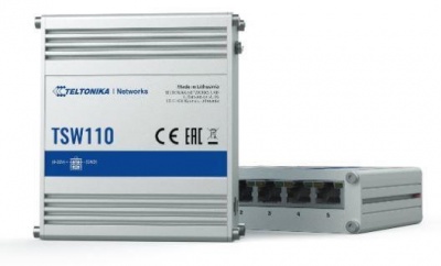 Switch|TELTONIKA|TSW110|Desktop/pedestal|DIN Rail|TSW110