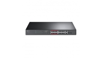 Switch|TP-LINK|Desktop/pedestal|16x10Base-T / 100Base-TX|2x10/100/1000BASE-T/SFP combo|PoE+ ports 16|192 Watts|TL-SL1218MP
