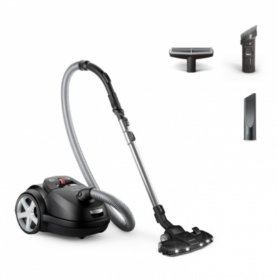 Vacuum Cleaner|PHILIPS|Bagged|900 Watts|Noise 75 dB|Black|Weight 5.3 kg|XD8122/10