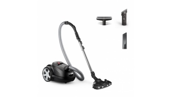 Vacuum Cleaner|PHILIPS|Bagged|900 Watts|Noise 75 dB|Black|Weight 5.3 kg|XD8122/10