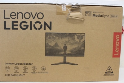 SALE OUT. Lenovo Legion R24s | 24 " | IPS | 16:9 | 144 Hz | 1 ms | 1920 x 1080 pixels | 250 cd/m² | HDMI ports quantity 1 | Raven Black | Warranty 34 month(s) | DAMAGED PACKAGING