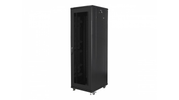Lanberg | Rack cabinet 19" free-standing 42U/600x800 (flat pack) with mesh door | FF01-6842-23B | Black