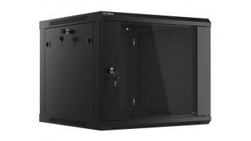 Lanberg | Rack cabinet 19" wall-mount 9U/600x600 (flat pack) V2 | WF01-6609-10B | Black