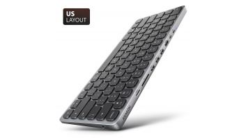 KEYBOARD + I/O HUB 9IN1/0.6M HMC-KB-US AXAGON