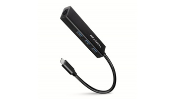 I/O HUB USB-C 4PORT GLAN/0.2M HMC-GL3A AXAGON