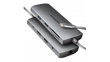 I/O HUB USB-C 9IN1 5GBPS/0.2M HMC-8HLSA AXAGON