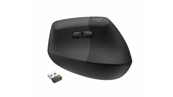 MOUSE USB OPTICAL WRL VERTICAL/BLACK RIGH 910-006494 LOGITECH