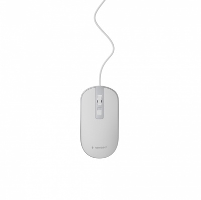 MOUSE USB OPTICAL WHITE/SILVER/MUS-4B-06-WS GEMBIRD