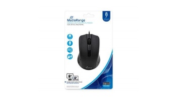 MOUSE USB OPTICAL BLACK/3-BUTTON MROS210 MEDIARANGE