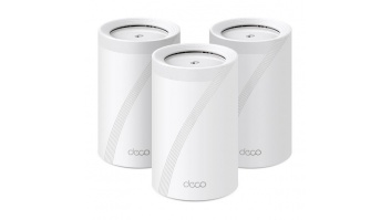 Wireless Router|TP-LINK|Wireless Access Point / Router|3-pack|9300 Mbps|Mesh|Wi-Fi 7|USB 3.0|4x2.5GbE|LAN \ WAN ports 4|Number of antennas 4|DECOBE65(3-PACK)