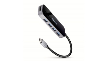 I/O HUB USB-C 6IN1/0.2M HMC-6H4A AXAGON
