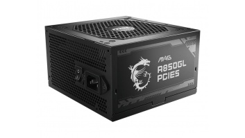 Power Supply|MSI|850 Watts|Efficiency 80 PLUS GOLD|PFC Active|MAGA850GLPCIE5