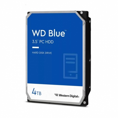 HDD|WESTERN DIGITAL|Blue| 4 TB|Serial ATA III|Buffer 128 MB|5400 RPM|3.5 "|WD40EZZX