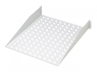 Digitus | Fixed Shelf for Racks | DN-97610 | White | Perfect for storage of components which are not 483 mm (19”) suitable; Slim design which takes space of 2 height units; Easy and quick to mount or dismount; Load capacity: 25 kg; Dimensions:  88 x 482 x