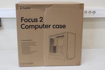 SALE OUT. Fractal Design | Focus 2 | Side window | RGB White TG Clear Tint | Midi Tower | DAMAGED PACKAGING | Power supply included No | ATX