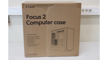 SALE OUT. Fractal Design | Focus 2 | Side window | RGB White TG Clear Tint | Midi Tower | DAMAGED PACKAGING | Power supply included No | ATX