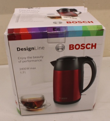 SALE OUT.  | Bosch | Kettle | DesignLine TWK3P424 | Electric | 2400 W | 1.7 L | Stainless steel | 360° rotational base | Red | DAMAGED PACKAGING