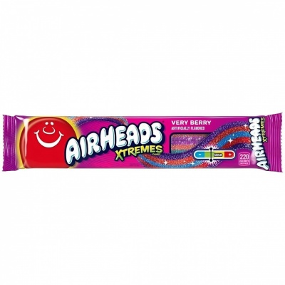 Košļājamās konfektes AIRHEADS XTREMES (VERY BERRY), 85g