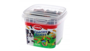 Sanal Coachy Bones (2cm), 100g - mīkstie gardumi ar vistu un liellopu