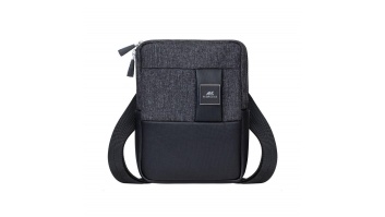 TABLET CASE CROSSBODY 8"/8810 BLACK MELANGE RIVACASE