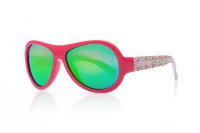 SHADEZ Designer Leaf Print Pink Junior bērnu saulesbrilles, 3-7 gadi