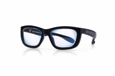SHADEZ Blue Light Black Teeny bērnu brilles digitālajām ierīcēm, 3-7 gadi