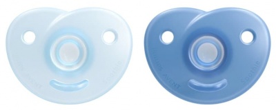Philips Avent Soothie silikona māneklītis ar silikona vairogu, 0-6M, 2 gab.