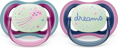 Philips Avent māneklītis Ultra Air Night, 6-18M, (2gab), meitenēm
