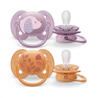 Philips Avent māneklītis Ultra soft DECO, 6-18M (2 gab), meitenēm