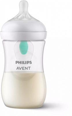 Philips Avent Natural Response pretkoliku pudelīte ar AirFree vārstu 260 ml, vidējas plūsmas knupītis, 1m+
