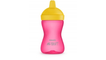 Philips Avent My Grippy mācību krūzīte ar cietu snīpi 300ml, 18M+, rozā