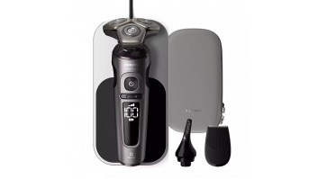 PHILIPS Shaver Prestige series 9000 Elektriskais skuveklis mitrai un sausai skūšanai, melns