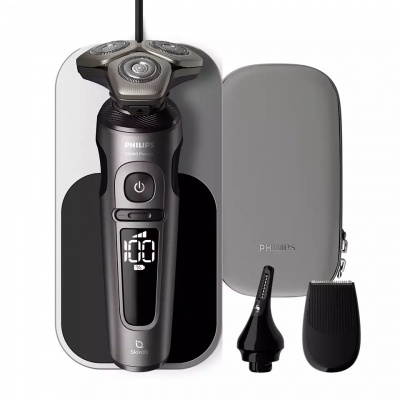 PHILIPS Shaver Prestige series 9000 Elektriskais skuveklis mitrai un sausai skūšanai, melns