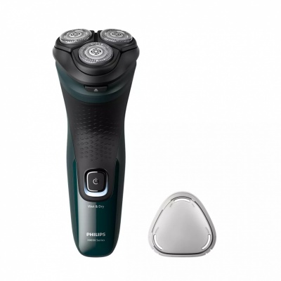 Philips Shaver Series 3000X, Wet&amp; Dry skuveklis (lādējams), tumši zaļš